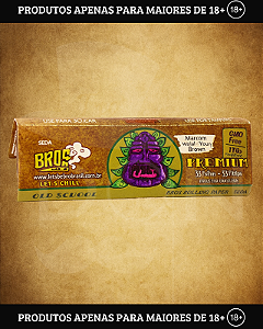 Seda Premium Brown C/ Piteira + Pilão - Bros