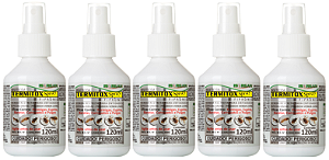 Termitox Spray 120ml (5un) - Formigas, Cupins, Carrapatos, Pulgas, Baratas, etc.