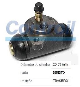 Cilindro Roda Traseira LD - Controil - Kadett 2.0 8v - GSi 1991 a 1995