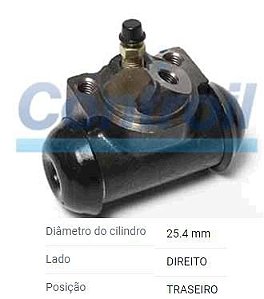 Cilindro Roda Traseira - Controil - LD F1000 3.9 8v - 4x2 / 4x4 - Turbo 1979 a 1998