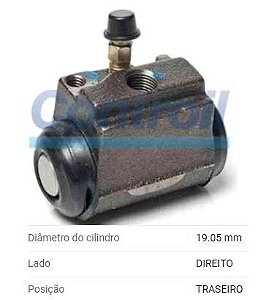 Cilindro Roda Traseira - Controil - Palio 1.6 8v - EL / ELX 1997 a 2001
