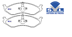 Jogo Pastilha Freio Dianteiro - SYL - Carnival 2.9 16v 1999 a 2002