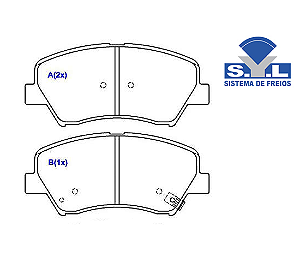 Jogo Pastilha Freio Dianteiro - SYL - Hyundai I30 1.6/1.8 16v após 2013...