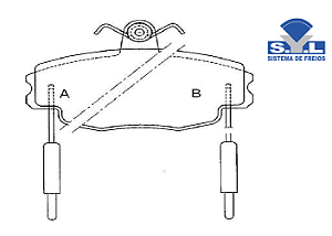 Jogo Pastilha Freio Dianteiro - SYL - Renault R21 2.0/2.2 8v 1986 a 1994 - C/Alarme
