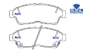 Jogo Pastilha Freio Dianteiro - SYL - Hilux RAV4 2.0 16v 08/1994 a 2000 - C/Alarme