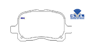 Jogo Pastilha Freio Dianteiro - SYL - Corolla 1.6/1.8/2.0 16v 1997 a 2002 - C/Alarme