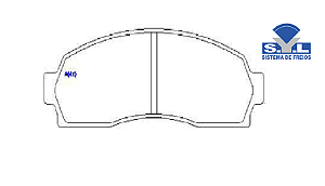 Jogo Pastilha Freio Dianteiro - SYL - Ranger 3.0 16v 2007 a 2012