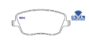 Jogo Pastilha Freio Dianteiro - SYL - Polo 1.0/1.6/2.0 8v 2002 a 2009