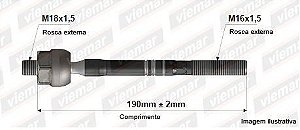 Barra Axial Direção  LE - Sorento 2.4 16v - 3.5 24v V6 2009 a 2014 - (18 x 1,5 mm-16 x 1,5 mm -190 mm )