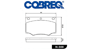 Jogo Pastilha Freio Dianteiro - Cobreq - Puma GTB 1977 a 1984