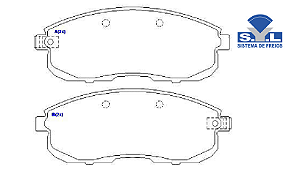 Jogo Pastilha Freio Dianteiro - SYL - Sentra 2.5 16v 2000 a 2007