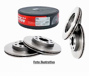 Par Disco Freio Dianteiro - TRW - Celta 1.0 8v - 1.4 8v 2003 a 2016 - Disco Ventilado