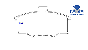 Jogo Pastilha Freio Dianteiro - SYL - Pampa 1.6/1.8 8v 1984 a 1997
