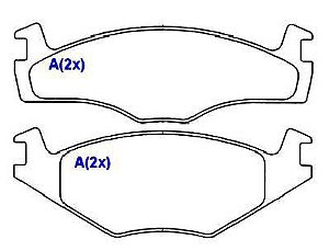 Jogo Pastilha Freio Dianteiro - Cobreq - Seat Inca 1.6 8v 11/1995 a 2003