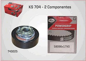 Kit Correia Dentada - Gates - Clio 1.6 8v após 2010... - 96 Dentes / 17mm