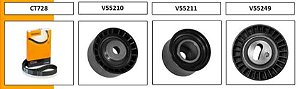 Kit Correia Dentada - Contitech - Mondeo 1.8 16v - Zetec Rocan 1993 a 1999 - 131 Dentes / 25mm