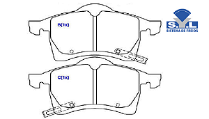 Jogo Pastilha Freio Dianteiro - SYL - Astra 2.0 8v 2010 a 2011