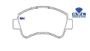 Jogo Pastilha Freio Dianteiro Peugeot 206 / SW 2001 a 2009