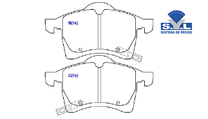 Jogo Pastilha Freio Dianteiro - SYL - Astra 2.0 8v/16v 1998 a 2009