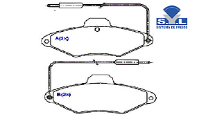 Jogo Pastilha Freio Dianteiro - SYL - Xantia 2.0 16v 1993 a 2000