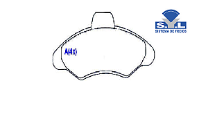 Jogo Pastilha Freio Dianteiro - SYL - Xantia 1.6/1.8/1.9/2.0 8v 1993 a 1999