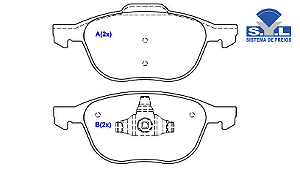Jogo Pastilha Freio Dianteiro - SYL - Ecosport 1.6/2.0 16v 2012 a 2017