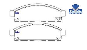 Jogo Pastilha Freio Dianteiro - SYL - L200 Triton 3.5 24v 2007 a 2017