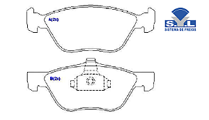 Jogo Pastilha Freio Dianteiro - SYL - Linea 1.9 16v 2008 a 2010
