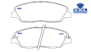 Jogo Pastilha Freio Dianteiro - SYL - Sorento 2.5 16v - 3.5 24v após 2009...