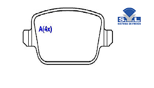 Jogo Pastilha Freio Traseiro Freelander 3.2 24v 2007 a 2014