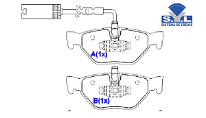 Jogo Pastilha Freio Traseiro BMW 118i 2.0 16v 2011 a 2016