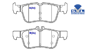 Jogo Pastilha Freio Traseiro - SYL - Fusion Hybrid 2.0 16v após 2013...