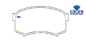 Jogo Pastilha Freio Traseiro - SYL - Hilux SW4 2.8 16v 2016 a 2022