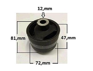 Refil/Bucha Coxim Motor/Câmbio Traseiro  - Jahu - Corolla 1.6/1.8 16v 2002 a 2008- 73mm / 12mm