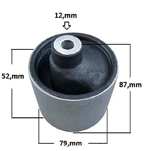 Refil da Bucha Coxim Motor LE - Jahu - Honda FIT 1.4 8v 2003 a 2008 - 12mm