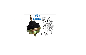 Coxim Motor Superior LD Hidraúlico - Peugeot 206 1.0/1.4/1.6 8v/16v 1999 a 2010 - Maior 91mm