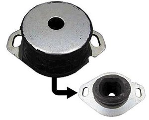 Coxim Motor Dianteiro LE Baixo - Jahu - Peugeot 405 1.6/2.0 8v 1987 a 1998