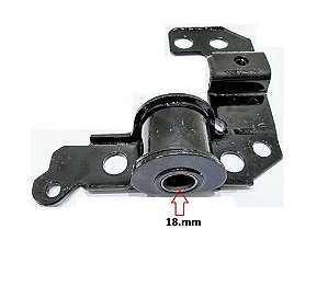 Bucha Bandeja Dianteira LD - Siena 1.0 8v - 1.6 8v/16v 1998 a 2000 - P/Traseira 18mm