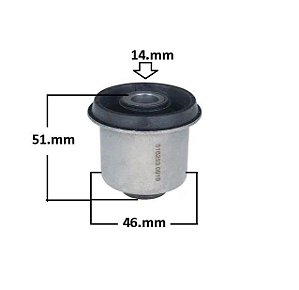 Bucha Bandeja Dianteira - Pajero 3.8 24v 2011 a 2012 - Superior