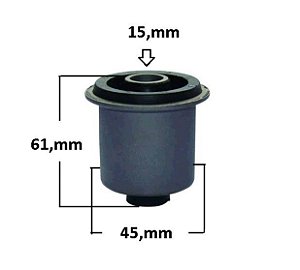 Bucha Bandeja Dianteira - Hilux SW4 2.7/2.8/3.0 16v - 4x4 2005 a 2014 - Superior