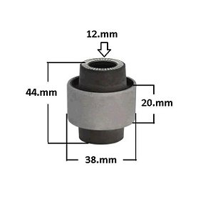 Bucha Bandeja Dianteira - Kwid 1.0 12v - 3 Cilindro após 2017... - P/Traseira