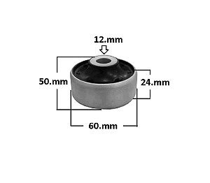 Bucha Bandeja Dianteira - T-Cross 1.0 12 v - 1.4 16v após 2019... - P/Traseira