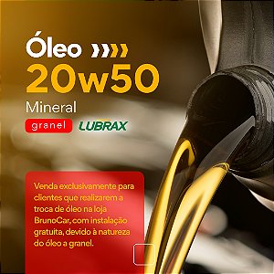 Litro Óleo Motor 20w50 - (Mineral) - Lubrax - Granel