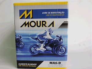 Bateria Moto - Moura - MA6-D MMV VRLA  - base troca