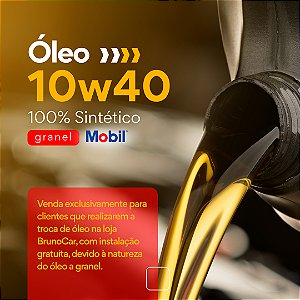 Litro Óleo Motor 10w40 - (Semi Sintético) - Mobil - Granel - Alcool/Gasolina/Flex