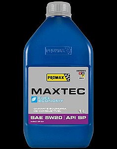 Litro Óleo Motor 5w20 - Maxtec  - (100% Sintético) - Bardahl - Litro - Alcool/Gasolina/Flex