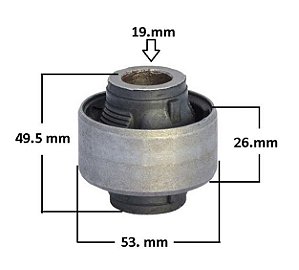 Bucha Bandeja Dianteira - Kicks 1.6 16v após 2016... - P/Traseira