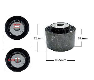 Bucha Bandeja Dianteira - Fiesta New 1.5 16v - 1.6 16v 2010 a 2019 - P/Traseira