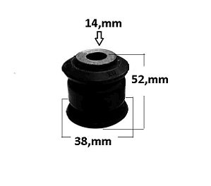 Bucha Bandeja Dianteira - FIT 1.4/1.5 16v 2009 a 2014 - P/Dianteira