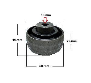 Bucha Bandeja Dianteira - Jahu - Mondeo 2.0 16v - 2.4 24v 1996 a 2001 - P/Traseira